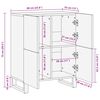 vidaXL Meuble d'appoint Marron 60 x 33 x 75 cm Bois de mangue massif