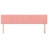 vidaXL Têtes de lit 2 pcs Rose 80x5x78/88 cm Velours