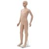 vidaXL Mannequin enfant corps complet avec base verre Beige 140 cm