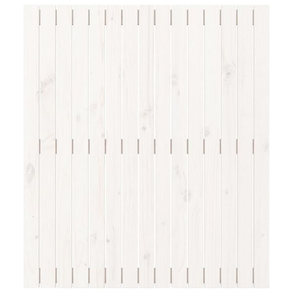 vidaXL Tête de lit murale Blanc 95,5x3x110 cm Bois massif de pin