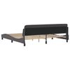vidaXL Cadre de lit Dover gris 200x200 cm similicuir