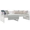 vidaXL Lit de jour sans matelas blanc 80x200 cm bois de pin massif
