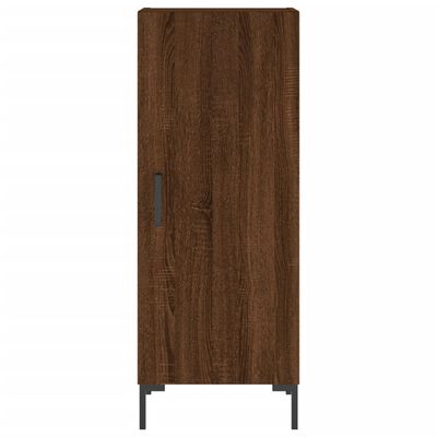 vidaXL Buffet haut Chêne marron 34,5x34x180 cm Bois d'ingénierie