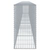 vidaXL Panier gabion avec couvercle 800x50x100 cm fer galvanis&eacute;
