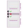 vidaXL Porte int&eacute;rieure ORKDAL Blanc 86 x 198,5 cm Contreplaqu&eacute;