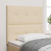vidaXL T&ecirc;te de lit avec t&ecirc;te de lit Cr&egrave;me 80 cm Cuir synth&eacute;tique