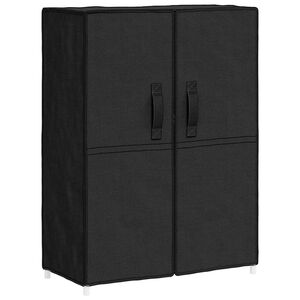 vidaXL Armoire &agrave; chaussures Noir 60x28x90 cm Tissu