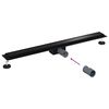 vidaXL 2 en 1 Drain de Douche Noir 90 cm Acier Inox 304