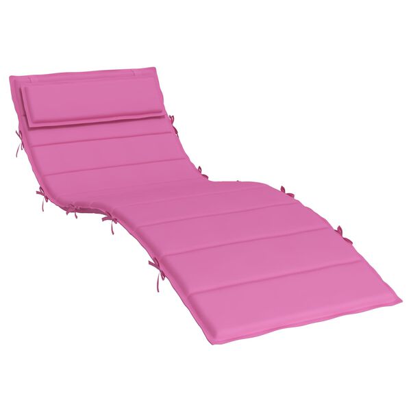 vidaXL Coussin de transat ensoleill&eacute; Rose 178 x 60 x 4 cm Tissu Oxford