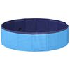 vidaXL Piscine de nage pliable pour chien Bleu 80 x 80 x 20 cm PVC