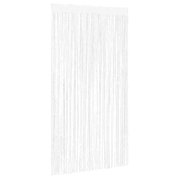 vidaXL Rideau en fils 2 pcs 100 x 250 cm Blanc