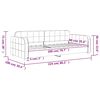 vidaXL Lit de repos sans matelas rose 90x200 cm velours