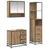 vidaXL Ensemble de mobilier de salle de bain 3 pi&egrave;ces Ch&ecirc;ne artisanal