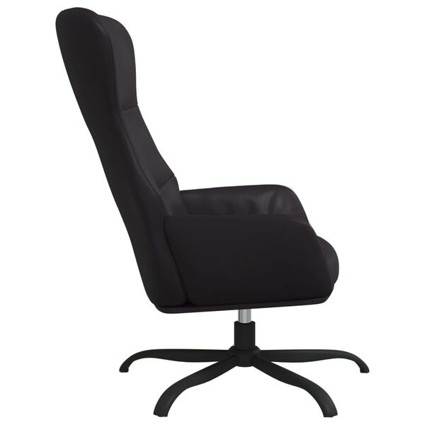 vidaXL Chaise de relaxation Noir Similicuir