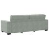 vidaXL Canap&eacute; &agrave; 3 places Gris clair 220x78x84 cm Velours