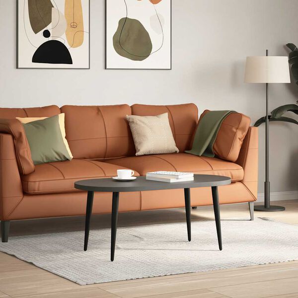 vidaXL Pieds de table basse coniques 4 pièces Noir 42-43 cm Acier