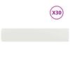vidaXL Bordures de pelouse 30 pcs blanc 20x103 cm acier lamin&eacute; &agrave; froid