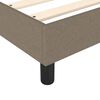 vidaXL Sommier &agrave; lattes de lit avec matelas Taupe 90x190 cm Tissu
