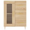 vidaXL Buffet haut Ch&ecirc;ne sonoma 69,5x34x180 cm Bois d'ing&eacute;nierie
