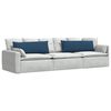vidaXL Coussins de canap&eacute; 2 pcs Bleu 120 x 40 cm tissu