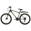 vidaXL V&eacute;lo de montagne 21 vitesses Roues de 26 pouces 46 cm Noir