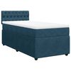 vidaXL Sommier &agrave; lattes de lit avec matelas bleu 80x200 cm velours
