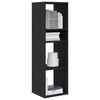 vidaXL Biblioth&egrave;que noir 34x31x112 cm bois d'ing&eacute;nierie