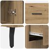 vidaXL Haut Armoire 2 pcs Ch&ecirc;ne artisanal Bois d'ing&eacute;nierie