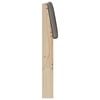 vidaXL T&ecirc;te de lit capitonn&eacute;e Taupe 160 cm Pin massif
