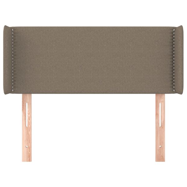 vidaXL T&ecirc;te de lit avec oreilles Taupe 103x16x78/88 cm Tissu