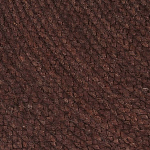 vidaXL Tapis fait &agrave; la main Jute Rond 150 cm marron