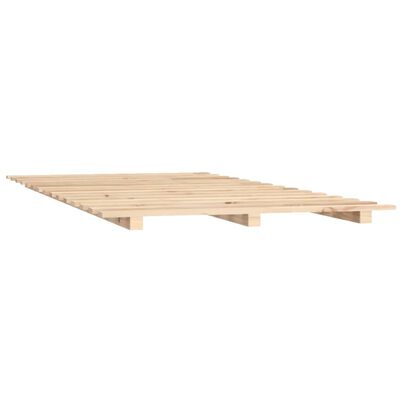 vidaXL Cadre de lit 75x190 cm Bois de pin massif