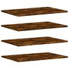 vidaXL &Eacute;tag&egrave;res murales 4 pcs ch&ecirc;ne fum&eacute; 60x40x1,5cm bois d'ing&eacute;nierie