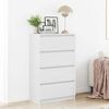 vidaXL Buffet Blanc 60x35x98,5 cm Bois d'ing&eacute;nierie