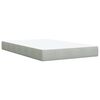 vidaXL Sommier &agrave; lattes de lit et matelas gris clair 120x190cm velours