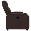 vidaXL Fauteuil inclinable Marron fonc&eacute; Tissu