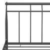 vidaXL Cadre de lit sans matelas noir m&eacute;tal 100x200 cm