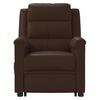 vidaXL Fauteuil de massage Marron Similicuir