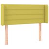 vidaXL T&ecirc;te de lit &agrave; LED Vert 83x16x78/88 cm Tissu