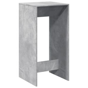 vidaXL Table de bar gris b&eacute;ton 51x50x103,5 cm bois d'ing&eacute;nierie