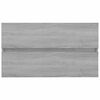 vidaXL Ensemble de meubles de salle de bain 2 pcs Sonoma gris
