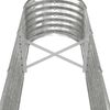 vidaXL Lit sur&eacute;lev&eacute; de jardin Acier galvanis&eacute; Argent&eacute;