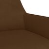 vidaXL Chaises &agrave; manger pivotantes lot de 4 Marron Velours