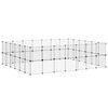 vidaXL Cage animaux de compagnie &agrave; 52 panneaux et porte Noir 35x35 cm