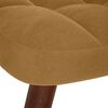 vidaXL Chaise &agrave; bascule avec repose-pied marron velours