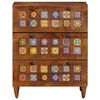 vidaXL Buffet Noyer 60 x 33 x 75 cm Bois de mangue massif