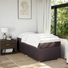vidaXL Sommier &agrave; lattes de lit avec matelas Marron fonc&eacute; 90x190 cm