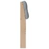 vidaXL T&ecirc;te de lit capitonn&eacute;e Gris clair 100 cm Pin massif
