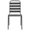 vidaXL Ensemble de chaises de jardin empilables 7 pcs anthracite