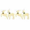 vidaXL Rennes LED 4 pcs Dor&eacute; tissu